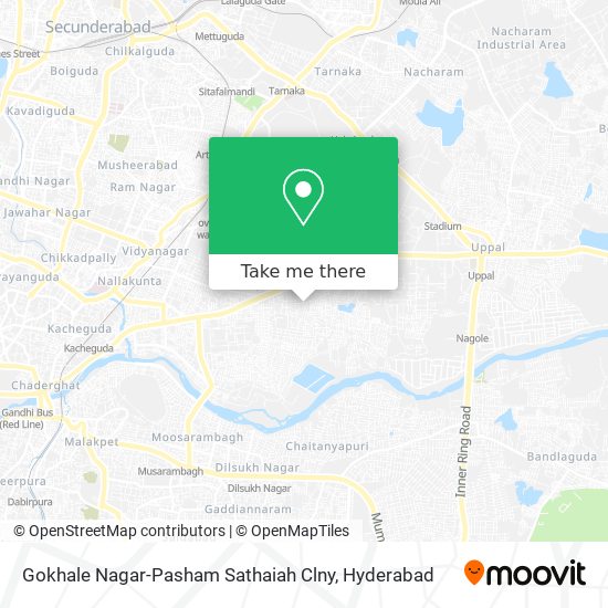 Gokhale Nagar-Pasham Sathaiah Clny map