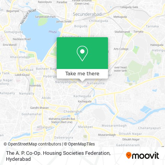 The A. P. Co-Op. Housing Societies Federation map