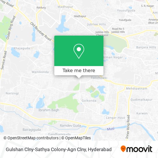 Gulshan Clny-Sathya Colony-Agn Clny map