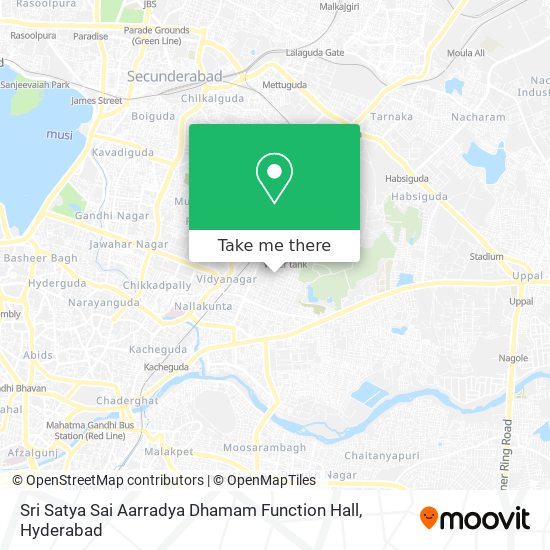 Sri Satya Sai Aarradya Dhamam Function Hall map