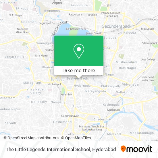The Little Legends International School map