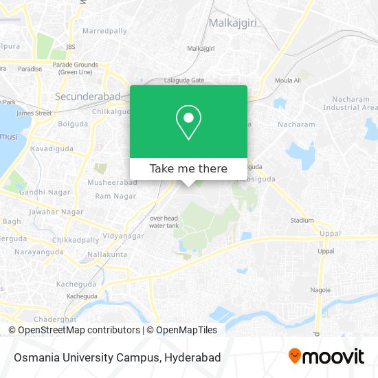 Osmania University Campus map