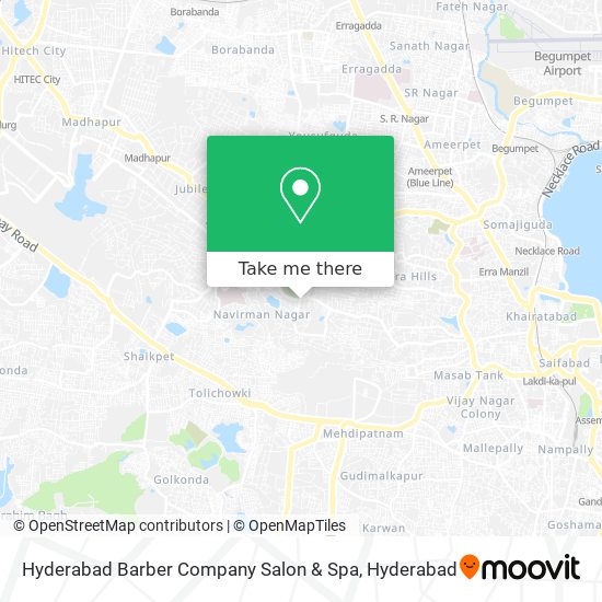 Hyderabad Barber Company Salon & Spa map