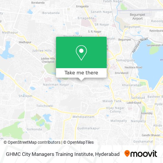 GHMC City Managers Training Institute map