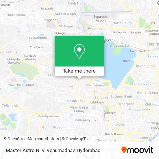 Master Astro N. V. Venumadhav map