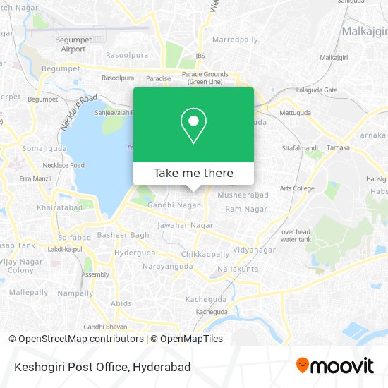 Keshogiri Post Office map