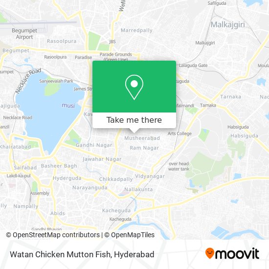 Watan Chicken Mutton Fish map