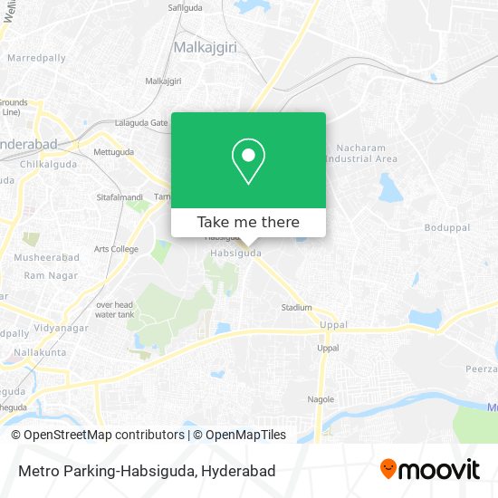 Metro Parking-Habsiguda map