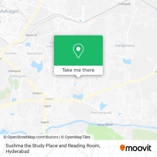 Sushma the Study Place and Reading Room map
