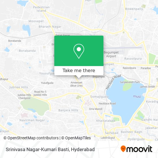Srinivasa Nagar-Kumari Basti map
