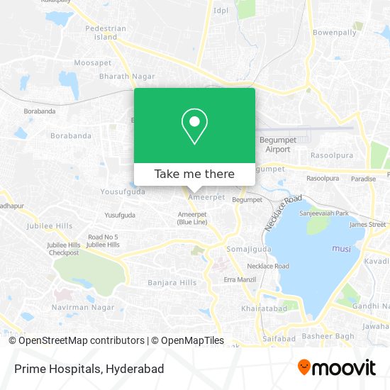 Prime Hospitals map