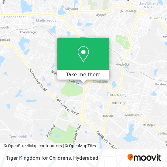 Tiger Kingdom for Children's map