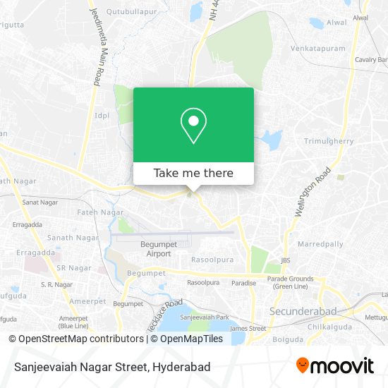 Sanjeevaiah Nagar Street map