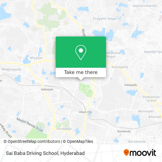 Sai Baba Driving School map