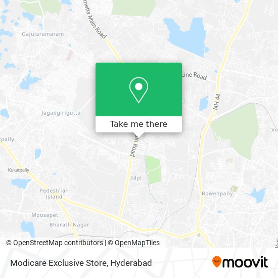 Modicare Exclusive Store map