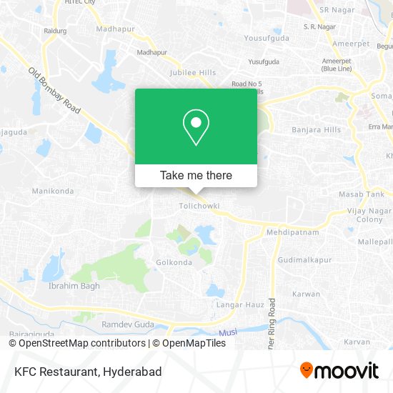 KFC Restaurant map