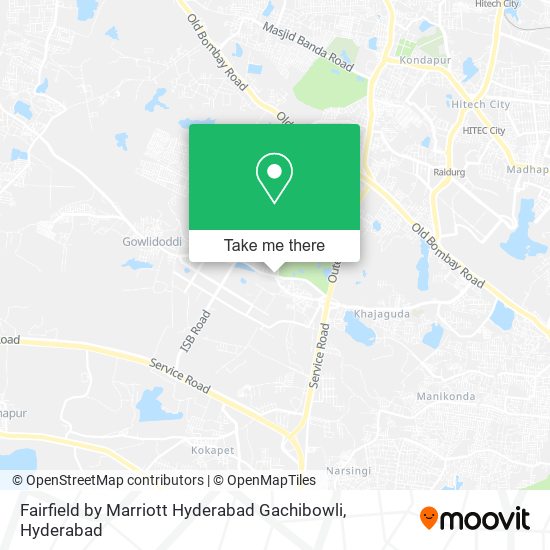 Fairfield by Marriott Hyderabad Gachibowli map