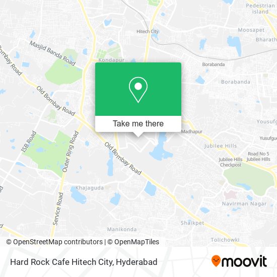 Hard Rock Cafe Hitech City map