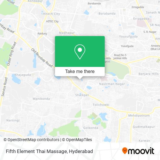 Fifth Element Thai Massage map