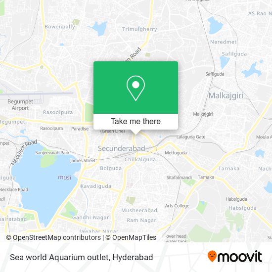 Sea world Aquarium outlet map