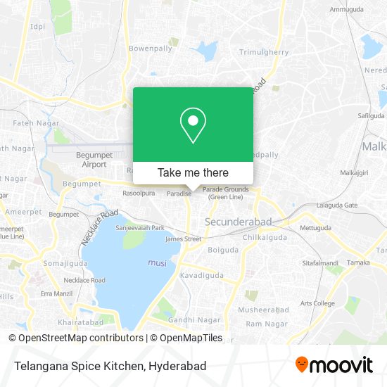 Telangana Spice Kitchen map