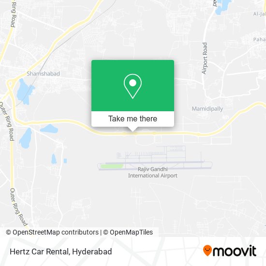 Hertz Car Rental map