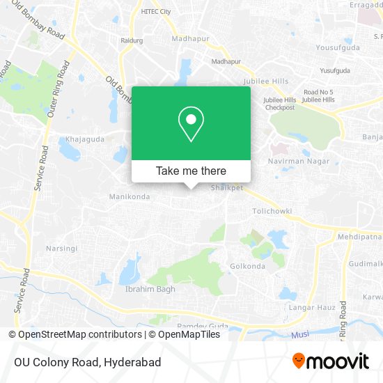 OU Colony Road map