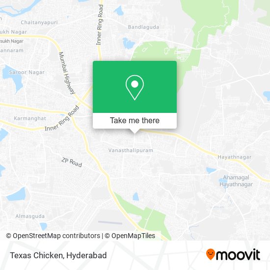 Texas Chicken map