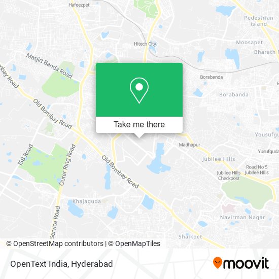 OpenText India map