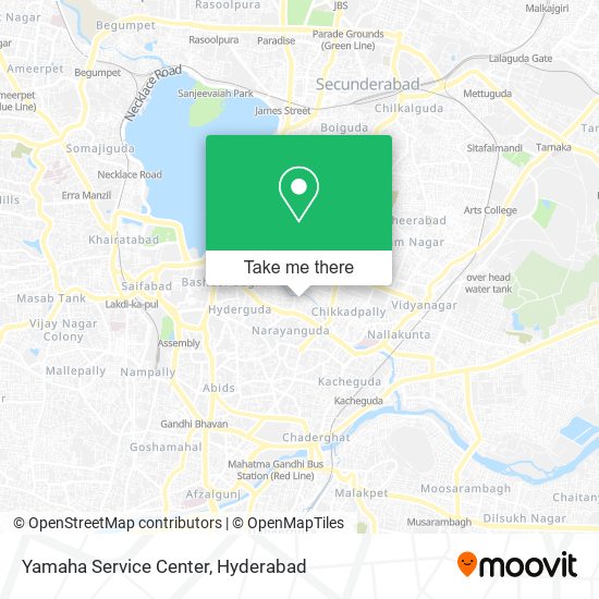 Yamaha Service Center map