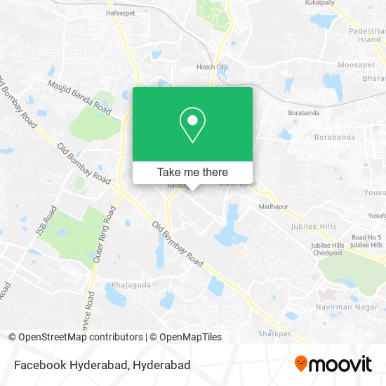 Facebook Hyderabad map