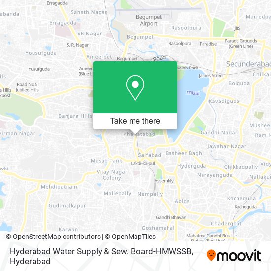 Hyderabad Water Supply & Sew. Board-HMWSSB map