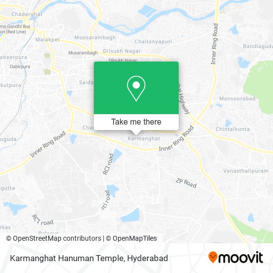 Karmanghat Hanuman Temple map