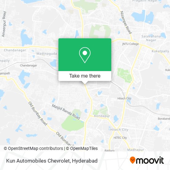 Kun Automobiles Chevrolet map