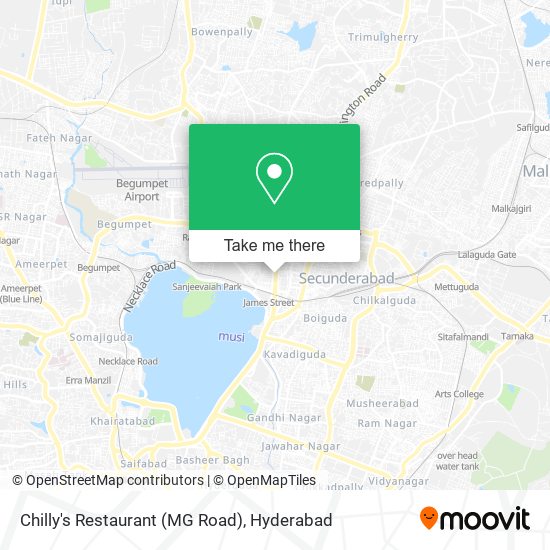 Chilly's Restaurant (MG Road) map