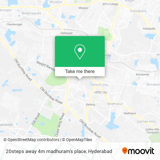 20steps away 4m madhuram's place map