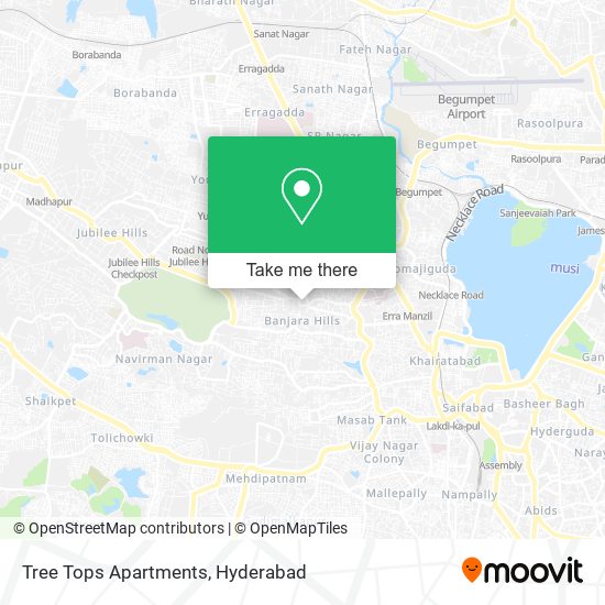 Tree Tops Apartments map
