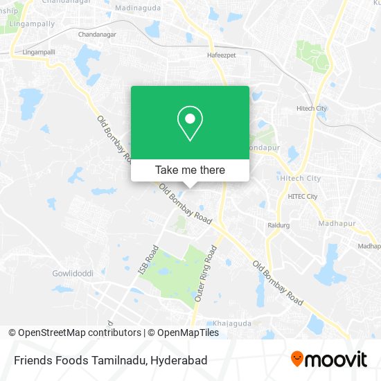 Friends Foods Tamilnadu map