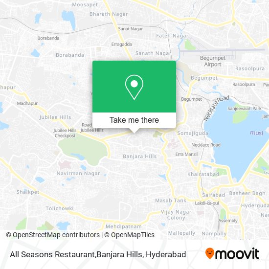All Seasons Restaurant,Banjara Hills map