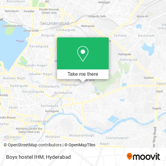 Boys hostel IHM map