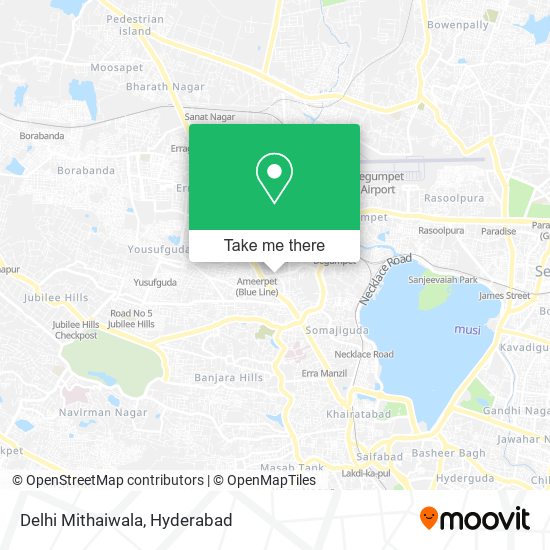 Delhi Mithaiwala map