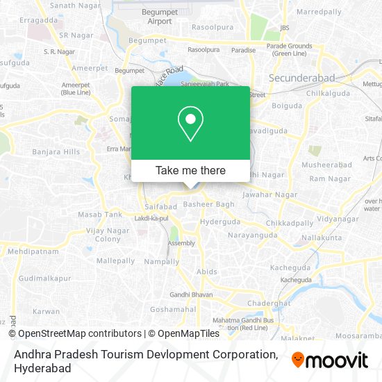 Andhra Pradesh Tourism Devlopment Corporation map