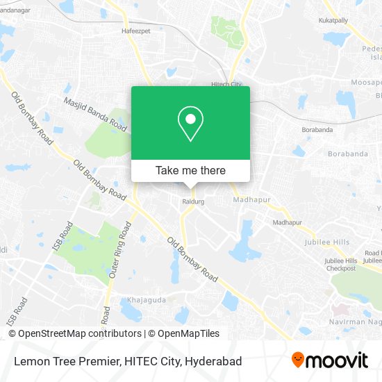 Lemon Tree Premier, HITEC City map