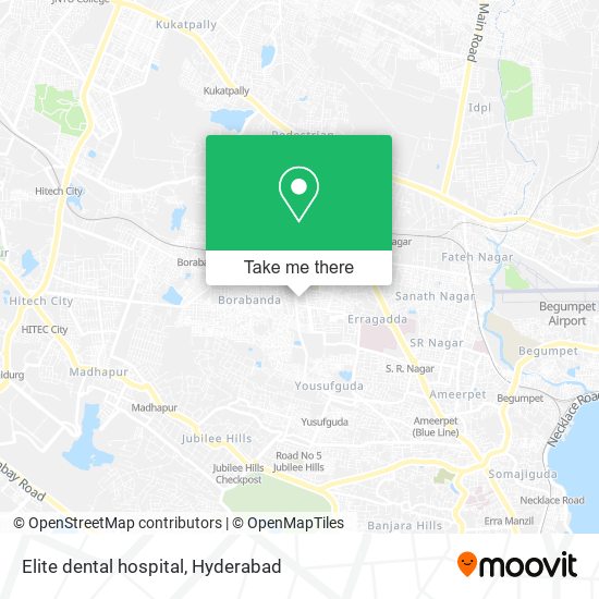 Elite dental hospital map