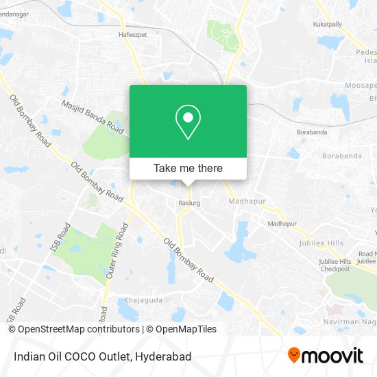 Indian Oil COCO Outlet map