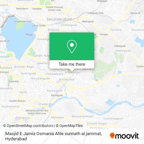 Masjid E Jamia Osmania Ahle sunnath al jammat map