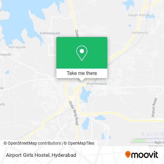 Airport Girls Hostel map