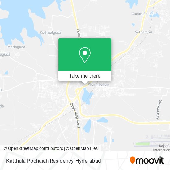 Katthula Pochaiah Residency map