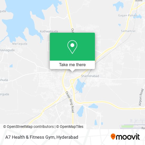 A7 Health & Fitness Gym map