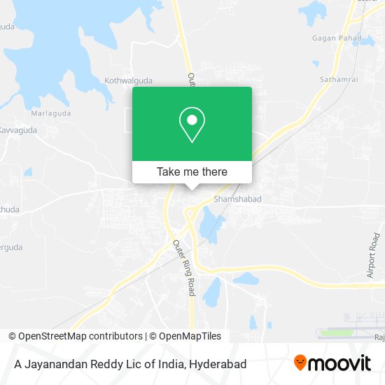 A Jayanandan Reddy Lic of India map
